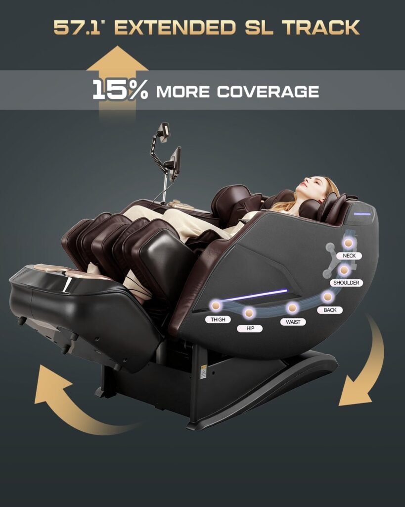 4D Massage Chairs Full Body,Zero Gravity SL-Track Shiatsu Massage Chair Recliner,Core Heating,20 Massage Techniques,Deep Yoga Stretch,Foot Rollers, Ai Voice,Touch Screen,Wireless Charging 4D Massage Chairs Full Body,Zero Gravity SL-Track Shiatsu Massage Chair Recliner,Core Heating,20 Massage Techniques,Deep Yoga Stretch,Foot Rollers, Ai Voice,Touch Screen,Wireless Charging