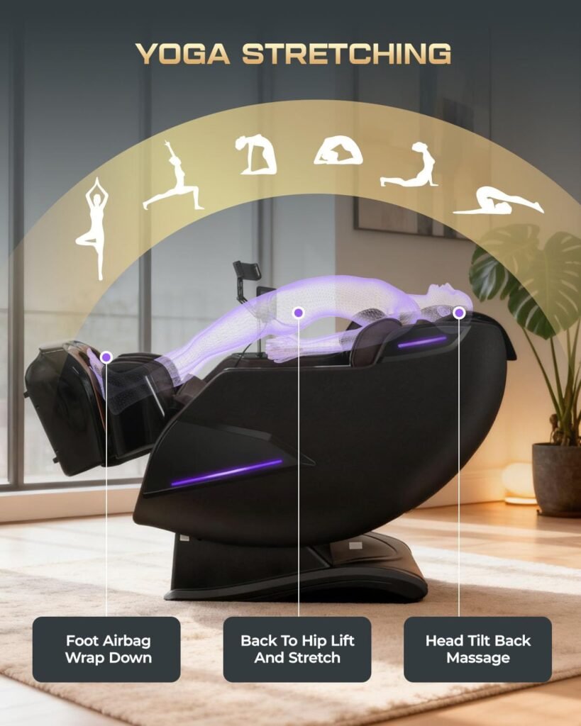4D Massage Chairs Full Body,Zero Gravity SL-Track Shiatsu Massage Chair Recliner,Core Heating,20 Massage Techniques,Deep Yoga Stretch,Foot Rollers, Ai Voice,Touch Screen,Wireless Charging 4D Massage Chairs Full Body,Zero Gravity SL-Track Shiatsu Massage Chair Recliner,Core Heating,20 Massage Techniques,Deep Yoga Stretch,Foot Rollers, Ai Voice,Touch Screen,Wireless Charging