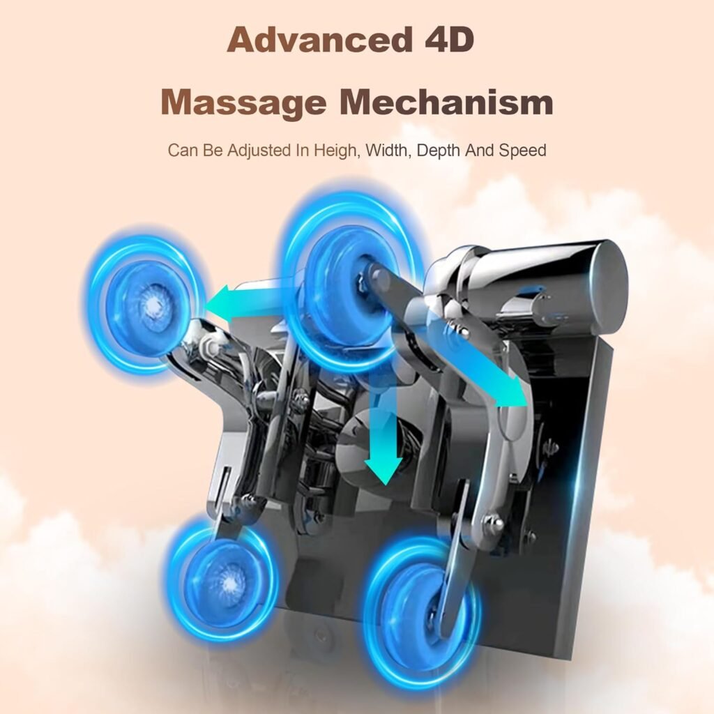 MassMAX Massage Chair for Stretch Flexibility - 4D Full Body Recliner with Flexible 172°SL Track, Calf Kneading, Auto Footrest Modes for Premium Comfort A675 Black
